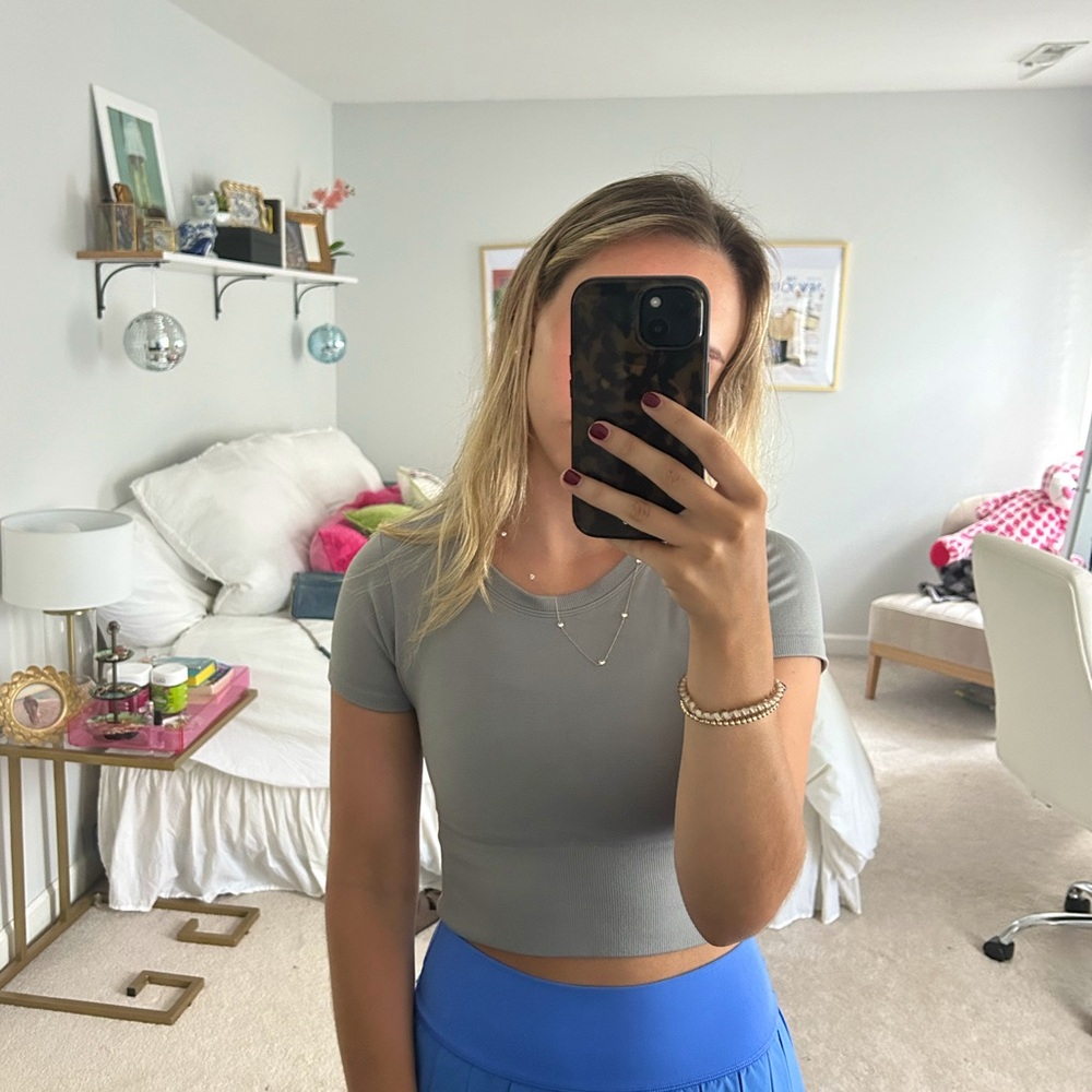 Aerie offline Sidewalk Seamless Cropped Shirt